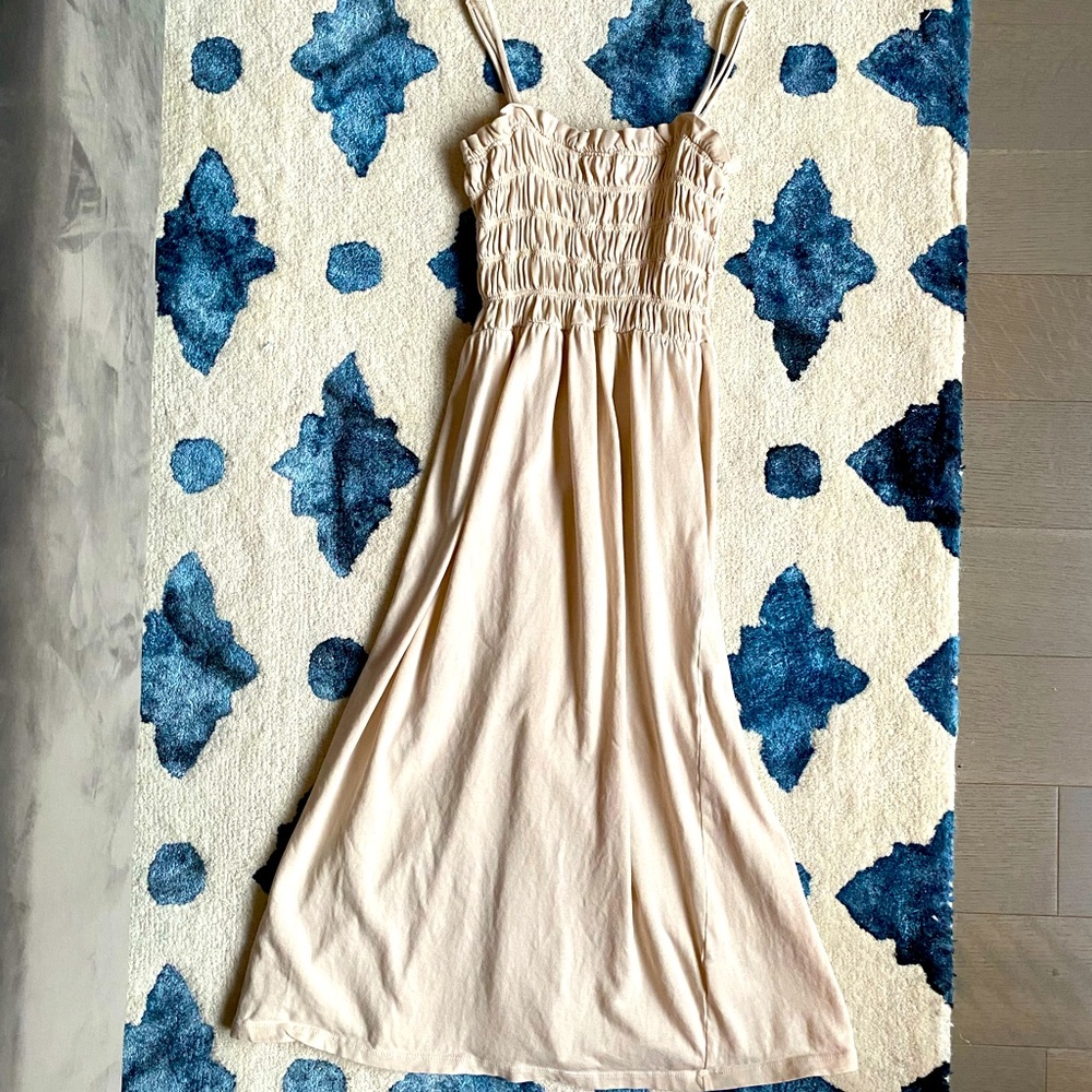 H&M Midi Dress in Cream